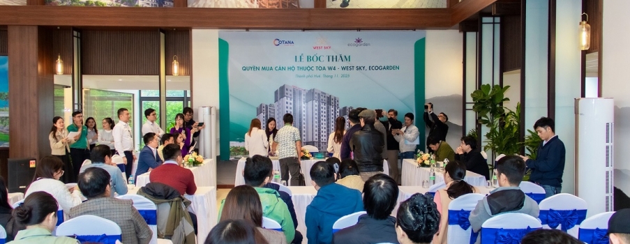 WEST SKY – BÙNG NỔ CẢM XÚC TẠI LỄ BỐC THĂM QUYỀN MUA CĂN HỘ TOÀ W4