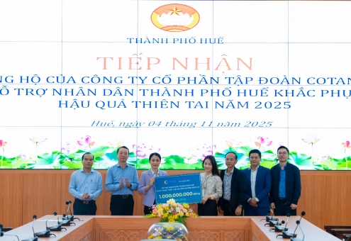 COTANA GROUP ĐỒNG HÀNH CÙNG NGƯỜI DÂN HUẾ VƯỢT QUA MÙA LŨ