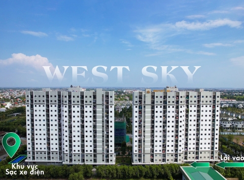 CHUNG CƯ WEST SKY – TIÊN PHONG TRIỂN KHAI KHU SẠC XE ĐIỆN RIÊNG BIỆT NGOÀI TRỜI
