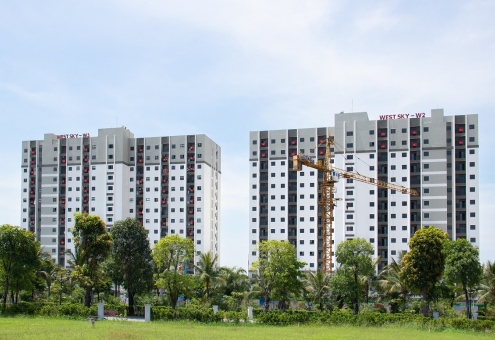 Chỉ Gần 2 Năm – 2 Tòa Cao Tầng Đã Hiện Hữu Tại West Sky, Ecogarden